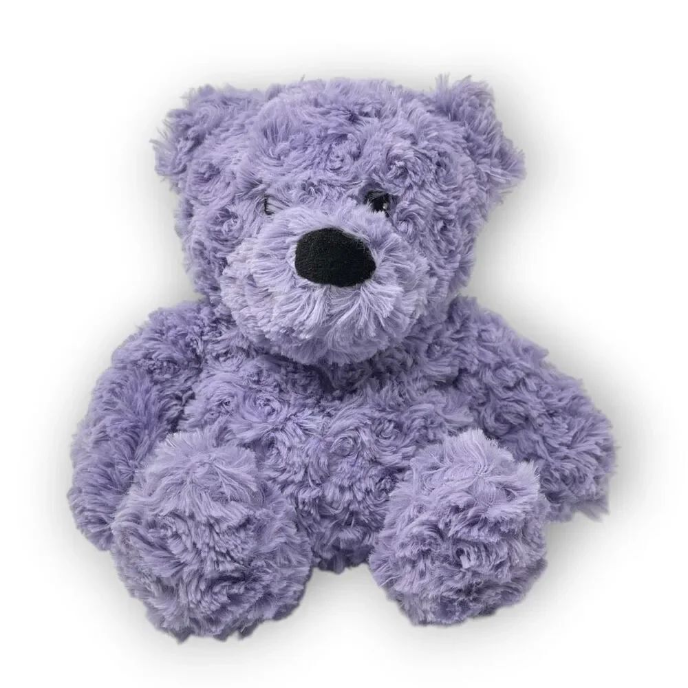 Warmies 14” Purple Curly Bear Plush Animal Microwavable Weighted Lavender Scent